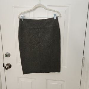 Ann Taylor Dark Gray Split Tail Skirt Size 6